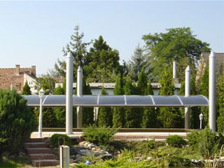 pool cover in the middle